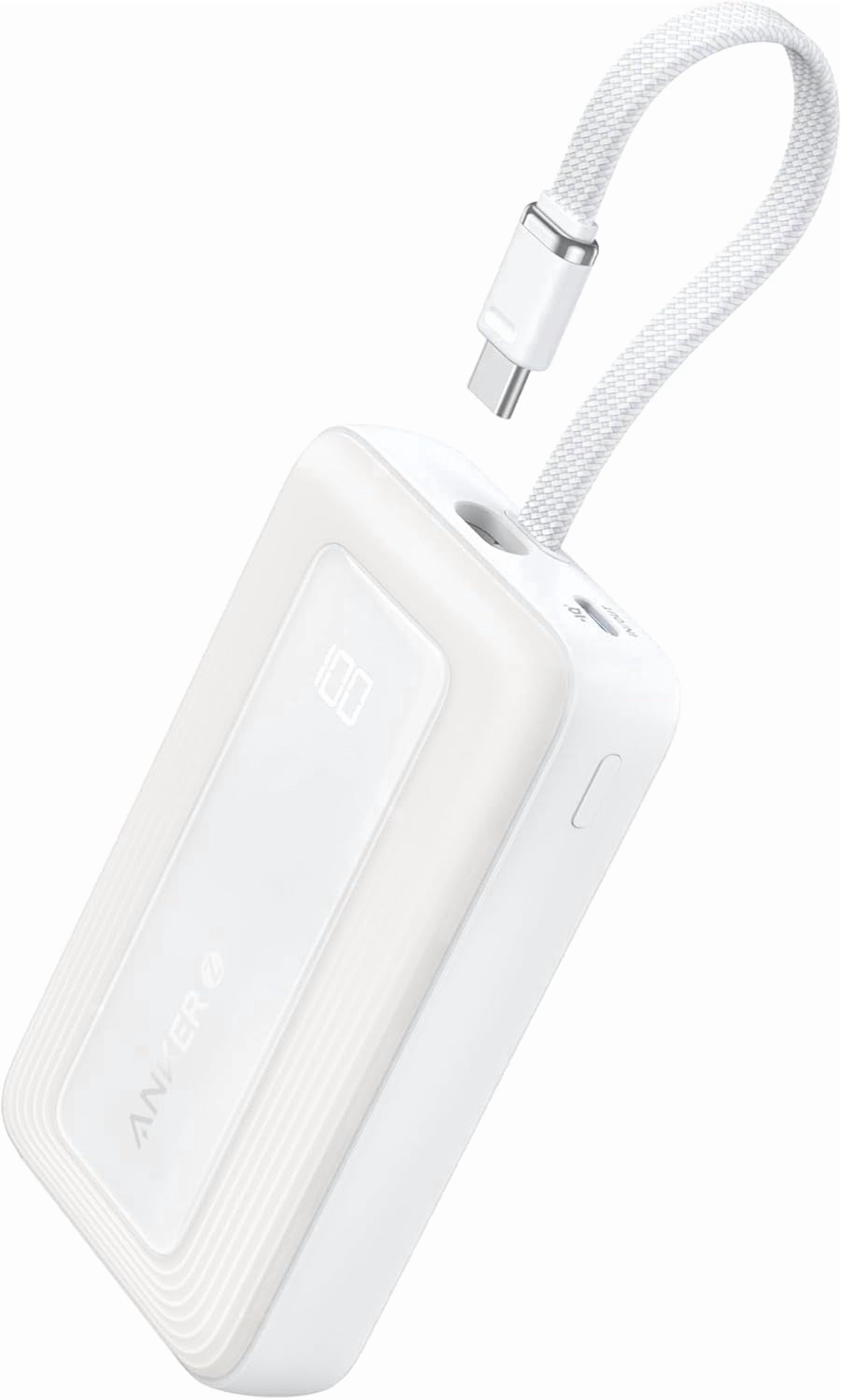 Anker Zolo Power Bank (2025 Upgraded Version), 20,000mAh 30W High-Speed Portable Charger with Built-in USB-C Cable