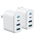 thumbnail image 1 of Anker Zolo USB C Charger Block, 2-Pack 4-Port Wall Adapter with 50W Max Output, 1 of 5