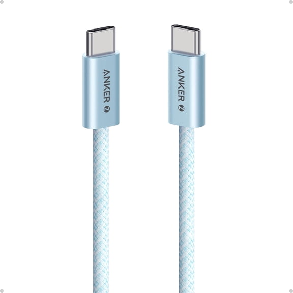 Anker Zolo USB C to USB C Cable, Braided and Dirt-Free Type-C Fast Charging Cable, Slim Connector