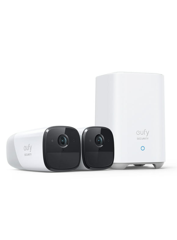 Anker eufy 2K Smart Wireless Home Security Camera System|eufyCam 2 Pro,2-Cam Kit,365-Day Battery
