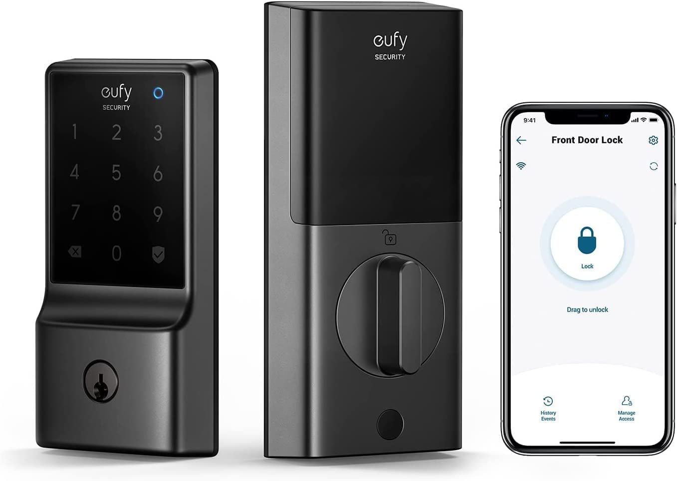 Anker eufy Security C210(E110) Smart Lock, 5in1 Keyless Entry Door