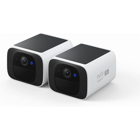 eufy Security SoloCam S220, Solar Security Camera, Wireless Outdoor Camera, Battery Camera, 2K camera, HomeBase 3 Compatibley, 2-Cam Pack
