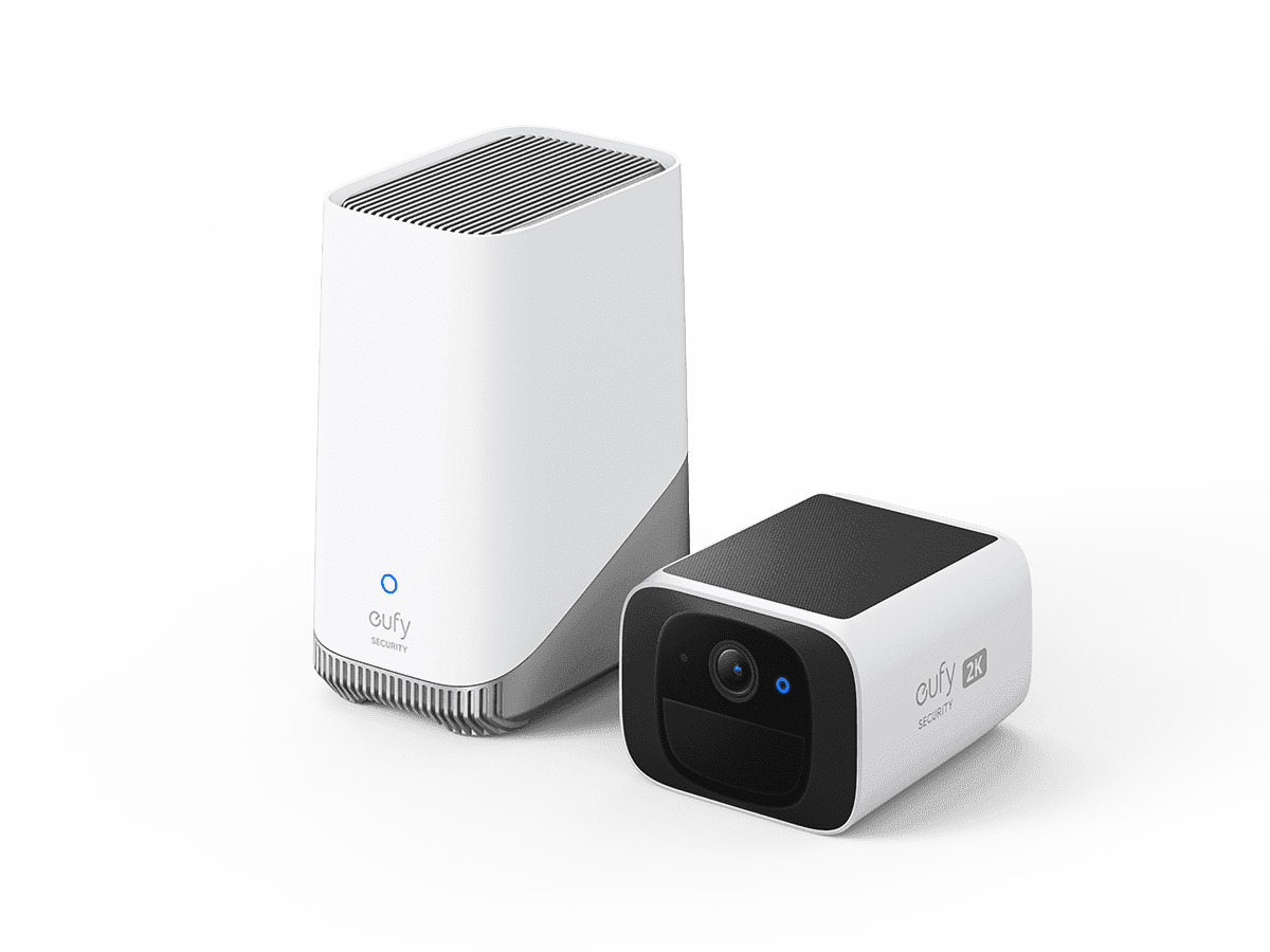 Anker eufy Security SoloCam S220, Wireless Outdoor Camera, Solar Camera, Battery Camera, 2K camera, with HomeBase S380 (HomeBase 3)