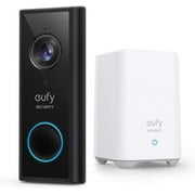 Anker eufy Security، Wireless Video Doorbell Battery-Powered with 2K HD، No Fee الشهرية، On-Device AI for Human Detection، 2-Way Audio، Simple Self Installation