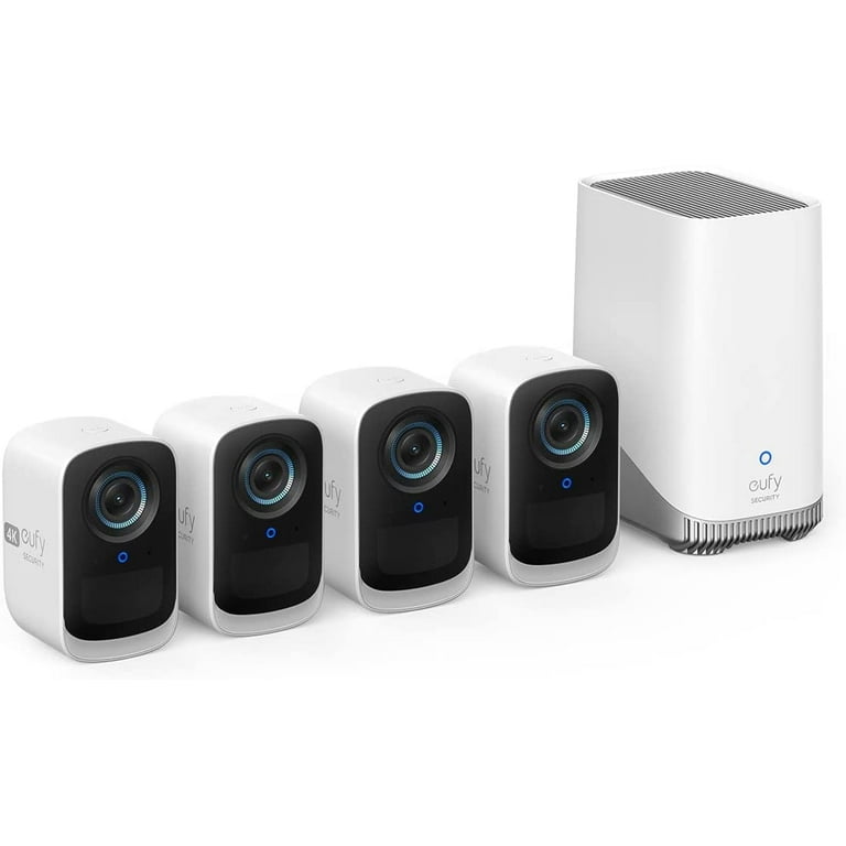 Anker eufy Security eufyCam 3C 4-Cam Kit, 4K Wireless