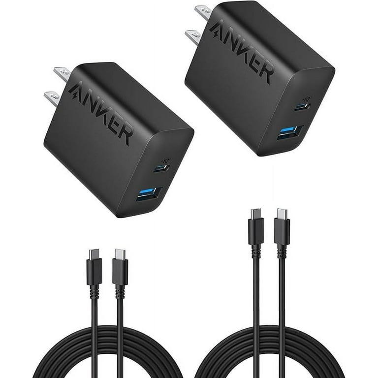 Anker iPhone 15 Charger, Anker USB C Charger, 2-Pack 20W Dual Port
