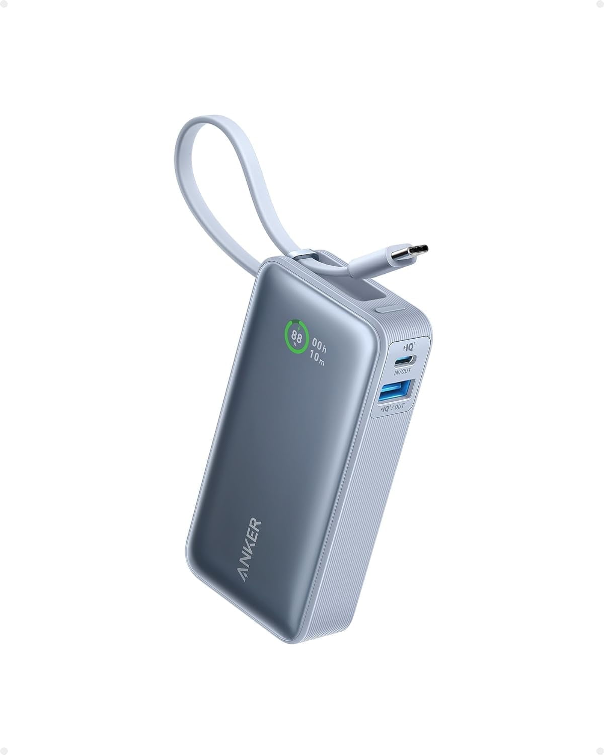スマホアクセサリー Anker Power Bank 10000mAh,Fusion, USB-C Anker Power Bank (10000mAh, Fusion, Built-In USB-C ケーブル