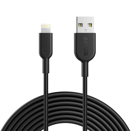 Anker PowerLine II USB-A to Lightning Cable (10ft) Black