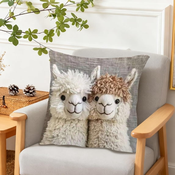 Ankereame 18x18 Inch Cute Animal Print Throw Pillow Covers - Soft Machine Washable Indoor Outdoor Decor