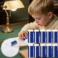 thumbnail image 1 of 2B Low Residue Eraser for Exams - Non-Toxic Chi-ld-Safe Long-Lasting Ergonomic Square Eraser for Stu-dents/Ki-ds, Fits SAT/ACT/Sch-ool Use, White PVC, 10*5.3cm, 1 of 7