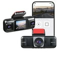 thumbnail image 1 of 3 Channel Dash Cam Front Inside Rear, 1080P HD Touch Screen with WiFi, Parking Monitor, Night Vision, Reverse Camera - Easy Install, 1 of 6