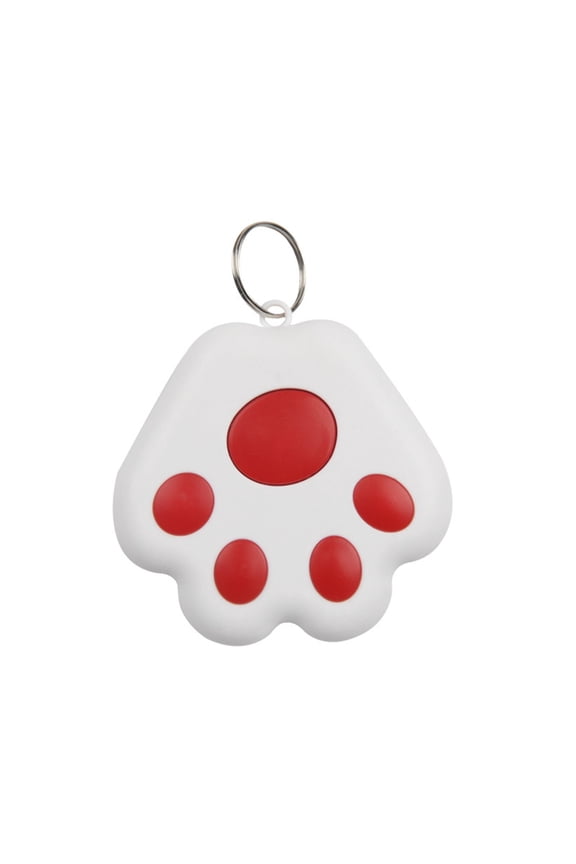 Bluetooth 5.0 Pet GPS Tracker - Cute Paw Keychain Locator for Dogs, Ki-ds & Valuables with Real-Time Positioning