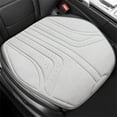 thumbnail image 1 of Car Seat Cushion, Breathable Mesh All Season Pad, Half Coverage White Comfortable Support for Car, 1 of 6