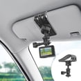 thumbnail image 1 of Car Sun Visor Action Camera Mount - Universal for All Cars, 1/4 Inch Thread, Compatible, Unobstructed View, Easy Install, 1 of 6
