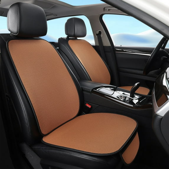 Cooling Ventilated Car Seat Cushion with Backrest - All-Season, Ergonomic Support, Mesh & Foam, Non-Slip Easy Install for Car/Office, Universal Fit