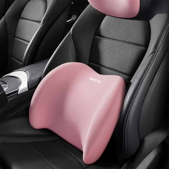 Ankereame Ergonomic Memory Foam Lumbar Support Pillow - Back Pain Relief for Office Chair & Car Seat, Breathable Mesh