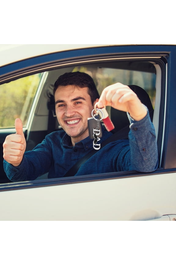 Father's Day Gift Keychain for Dad - Durable Alloy Pendant Keychain, Multipurpose for Car/Home Keys