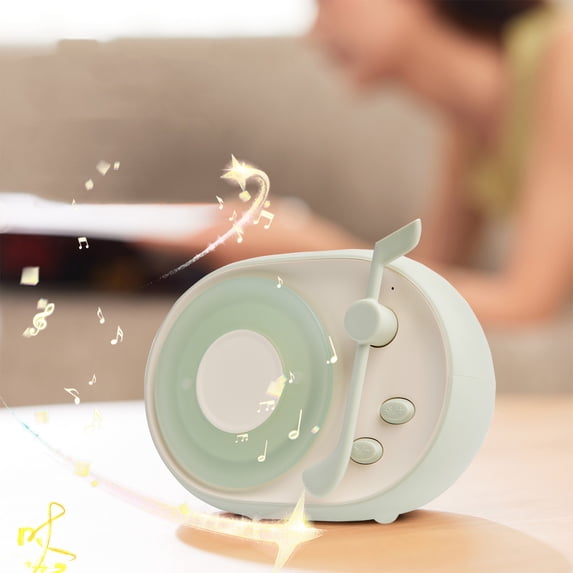 Flowing Light Bluetooth Speaker with Warm Light, Wireless Subwoofer, Bluetooth 5.3, 1000mAh Long Battery Life, Compact Green for Multi-Scene Use