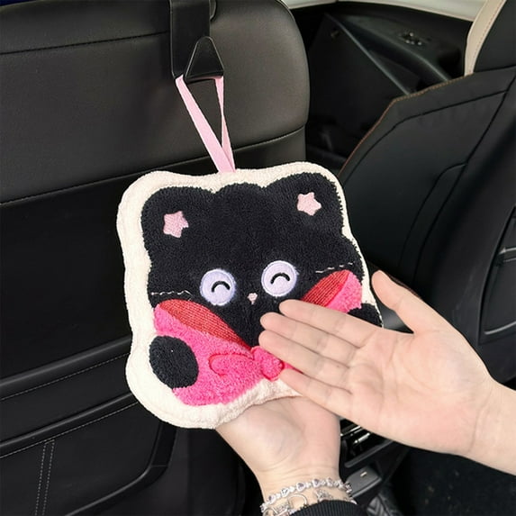 Ankereame Microfiber Car Towel, Absorbent Lint-Free Thickened Hanging Cloth for Car Glass & Interior Cleaning