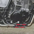 thumbnail image 1 of Motorcycle Exhaust Heat Shield - Anti-Scald, Decorative, Thermal Insulation - Red Plastic Cover for Modification, 1 of 6