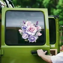 Ankereame Purple Romantic Rose Car Decals - Waterproof, Scratch Covering Stickers for Car Body & Bathroom Tiles