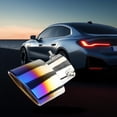 thumbnail image 1 of Ankereame Stainless Steel Exhaust Tip - Decorative Tailpipe Cover, Multicolor Car Exhaust Decor, Universal Fit, Easy Install for Most Vehicles, 1 of 6