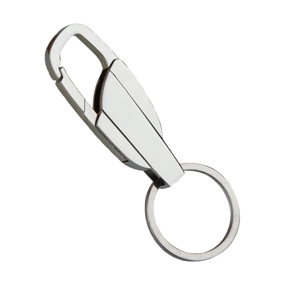 Stainless Steel Thickened Keychain - Men's Fast Hanging Car Key Ring, Durable Gift for Family
