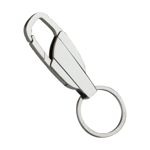 Stainless Steel Thickened Keychain - Men's Fast Hanging Car Key Ring, Durable Gift for Family