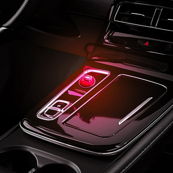 USB Car Mood Light, Color Changing Transparent Crystal Mini Cute, Easy to Install Car Interior Decor, Perfect Gift for Halloween Christmas