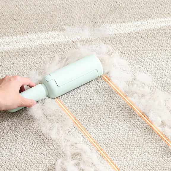 Ankereame Washable Pet Hair Remover Brush - Reusable Lint Cleaner for Clothes, Couch, Carpet, Car Seats - Ergonomic Handle & Enlarged Surface, Fabric-Safe (Green, 1Pcs)