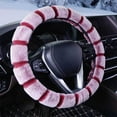 thumbnail image 1 of Winter Faux Wool Steering Wheel Cover - Warm, Cold Resistant, Fits Standard Wheels, Unisex Car Accessory, 1 of 6