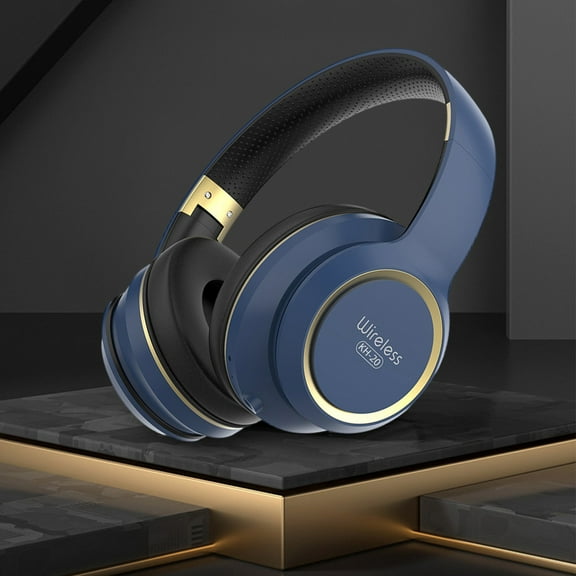 Wireless Gaming Headset Bluetooth 5.0 - Foldable, Surround Sound, Memory Foam Earpads, 16H Battery, Multi-Mode