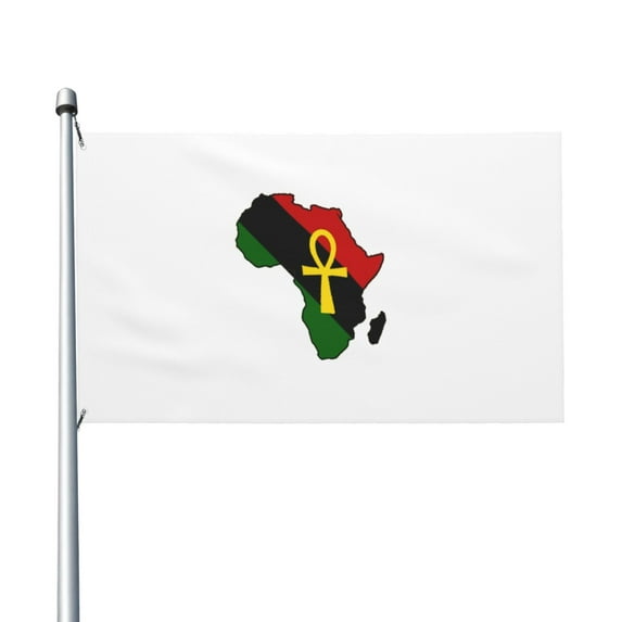 Ankh African Colored Africa Print Flag 3x5 Ft Outdoor Garden Flag Double Sided Banner For Yard Lawn Porch Balcony Home Decorations