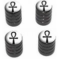 thumbnail image 1 of Ankh Cross Design Tire Rim Wheel Aluminum Valve Stem Caps, Multiple Colors, 1 of 1