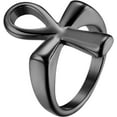 thumbnail image 1 of Ankh Cross Egyptian Rings for Men: Stainless Steel Ancient Egyptian Symbol Rings Band for Women, 1 of 5