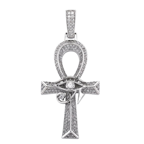 Ankh Crosses And Eye of Horu Pendant Necklace Spiritual Protective Unisex Gifts