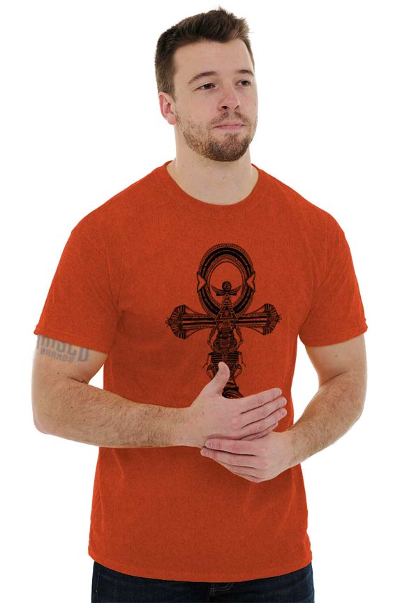 Ankh Egyptian Cross Symbolic Spiritual Plus Size Crewneck Graphic Tee Shirt Brisco Brands 2X