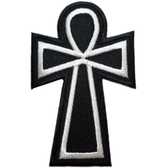 Ankh  Embroidered Sew On Patch - 2" X 3"