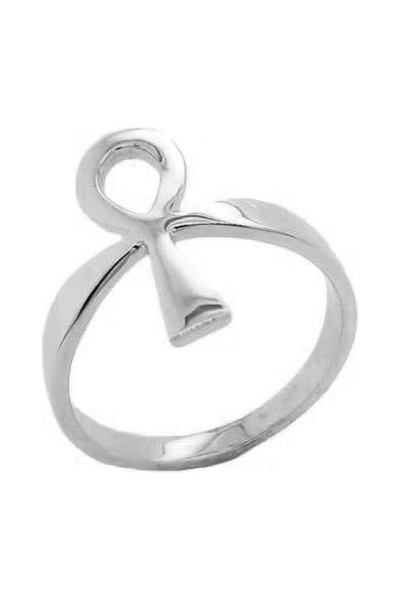 Ankh Key of Life Ring in Sterling Silver