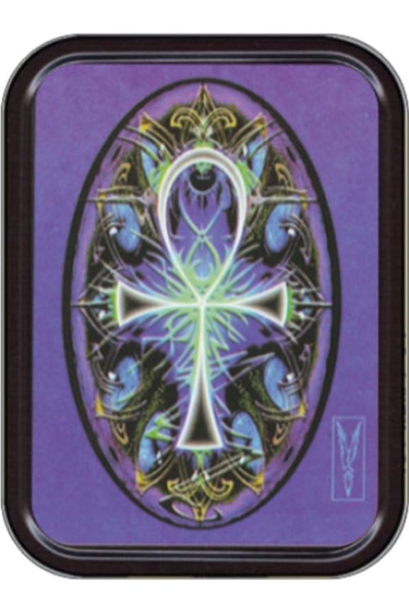 Ankh - Mikio Kennedy Stash Tin Storage Container 4.37" L x 3.5" W x 1" H