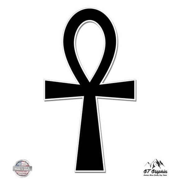 Ankh Symbol Eqyptian Cross Ancient Egypt - 12" Vinyl Sticker Waterproof Decal