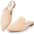 thumbnail image 1 of Ankis Mules Women Flats Comfortable Womens Mules Flats Closed Pointed Toe Mules Women Shoes Slip on, 1 of 7