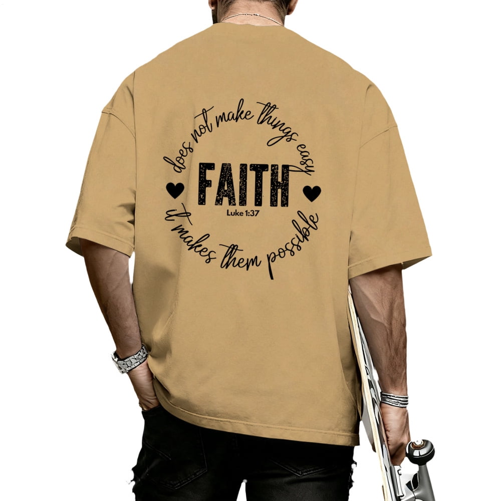 Ankishi Christian Tee Shirts for Men Faith Ephesians 2 8 Short Sleeve ...