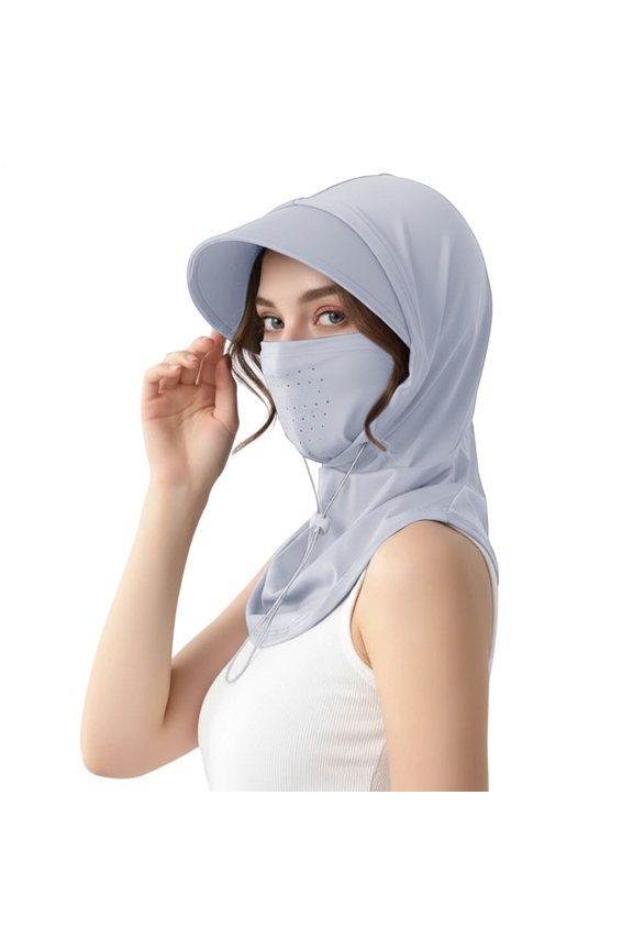 Face Covering Hat for Sun Protection Wide Brim Women Cooling Full Head Face Covering Outdoor Sun Hat for Hiking