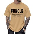 thumbnail image 1 of Ankishi Funcle Tshirt Crewneck Men's Short Sleeve Cotton Tee Loose Fit Trendy Tops for Streetwear, 1 of 7