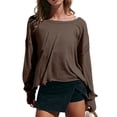 thumbnail image 1 of Ankishi Long Sleeve Open Back Workout Top Cropped Gym Yoga Fitness Open Back Long Sleeve Top for Running Yoga Sports Exercise, 1 of 6