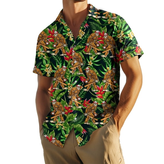 Ankishi Men's Hawaiian Shirts Button up Short Sleeve Vacation Shirts Summer Casual Beach Tops for Vacation Party