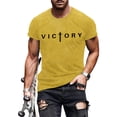 thumbnail image 1 of Ankishi Mens Christian T Shirts Victory Crew Neck Casual Graphic Tees Lightweight Basic Tops for Travel Commuting, 1 of 7