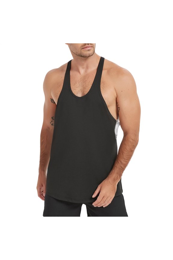 Y Tank Top Men Quick Dry Loose Fit Bodybuilding Sleeveless Summer Workout Tops Vest for Running