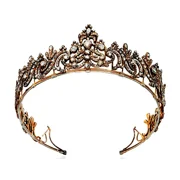 Ankita Gemstones Hair Jewelry Tiara Cubic Zircon 925 Silver Crown Anniversary Birthday Woman Gift